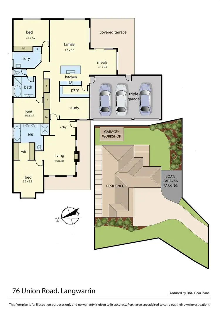 Floorplan of Homely house listing, 76 Union Road, Langwarrin VIC 3910