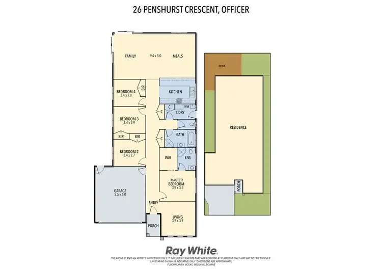 Floorplan of Homely house listing, 26 Penshurst Crescent, Officer VIC 3809