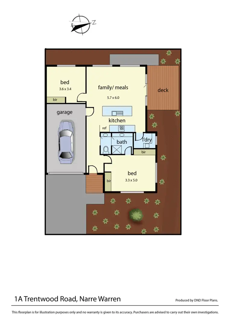 Floorplan of Homely house listing, 1A Trentwood Road, Narre Warren VIC 3805