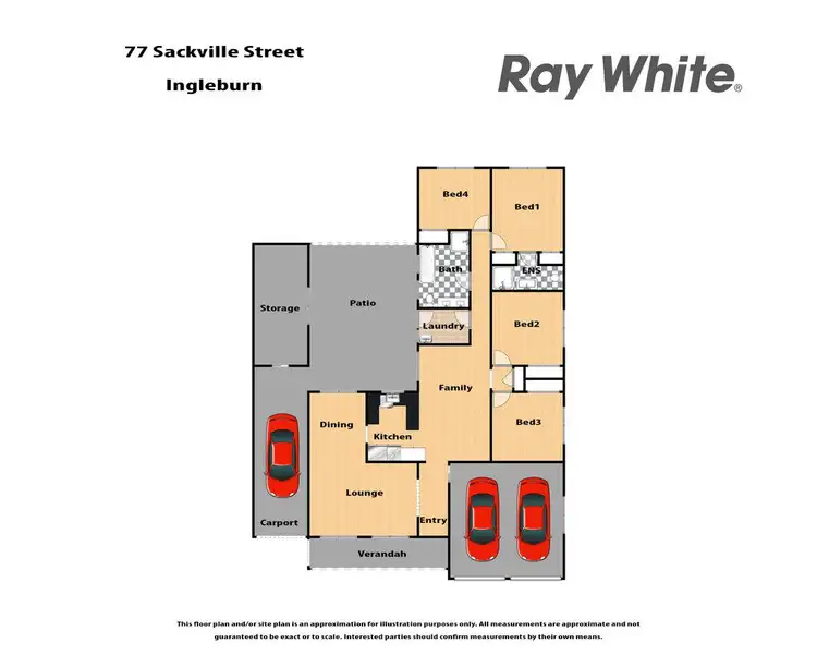 Floorplan of Homely house listing, 77 Sackville Street, Ingleburn NSW 2565