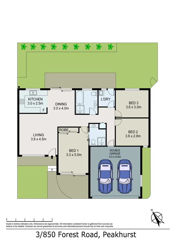 Floorplan of Homely villa listing, 3/850 Forest Road, Peakhurst NSW 2210