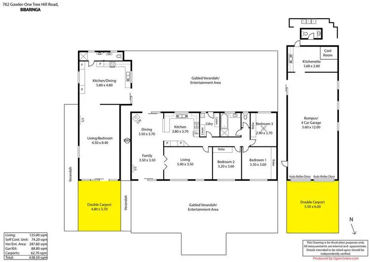 Floorplan of Homely house listing, 762 Gawler One Tree Hill Road, Bibaringa SA 5118