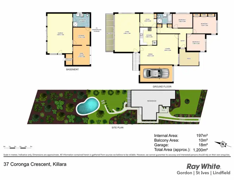 Floorplan of Homely house listing, 37 Coronga Crescent, Killara NSW 2071