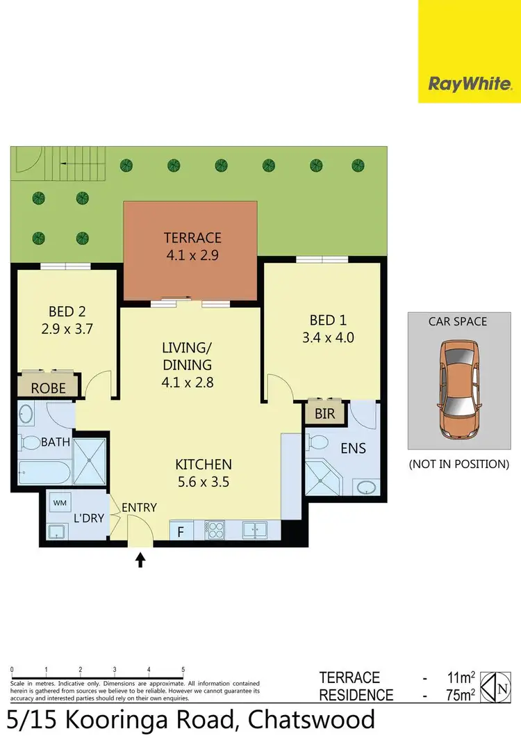 Floorplan of Homely apartment listing, 5/15 Kooringa Road, Chatswood NSW 2067