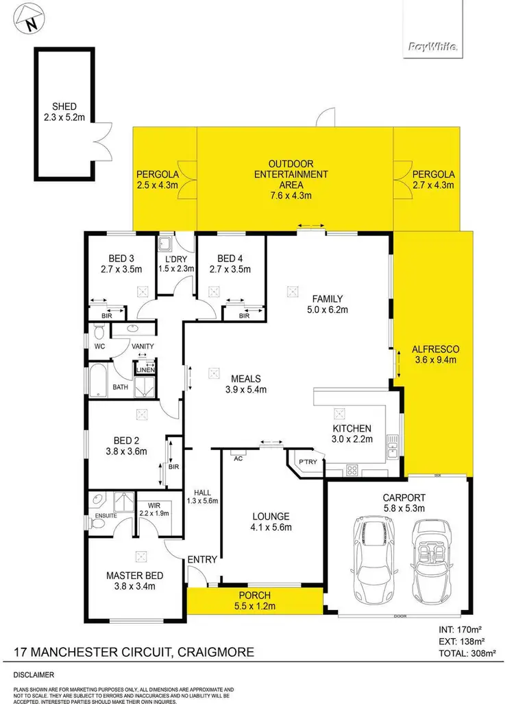 Floorplan of Homely house listing, 17 Manchester Circuit, Craigmore SA 5114