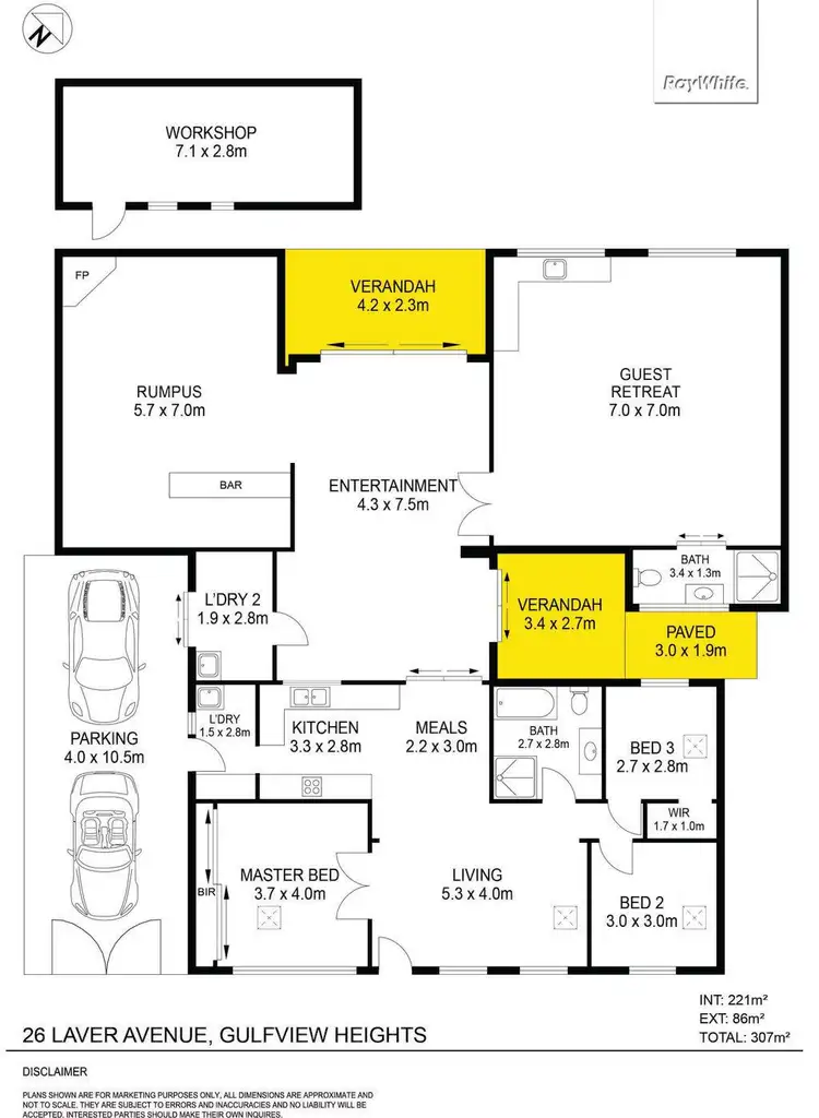Floorplan of Homely house listing, 26 Laver Avenue, Gulfview Heights SA 5096