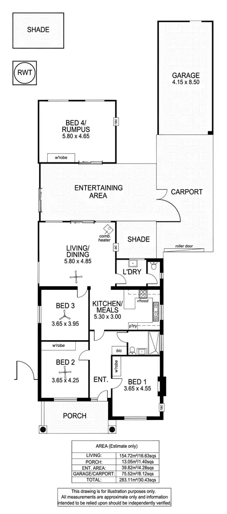 Floorplan of Homely house listing, 39 Garfield Avenue, Kurralta Park SA 5037