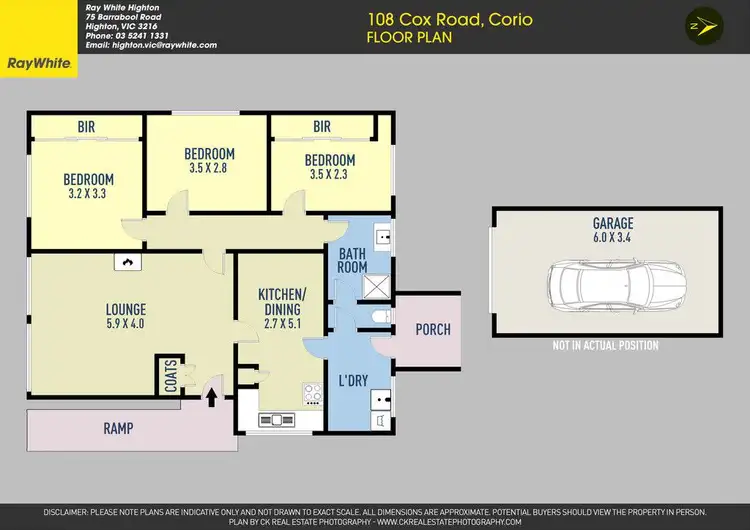 Floorplan of Homely house listing, 108 Cox Road, Corio VIC 3214