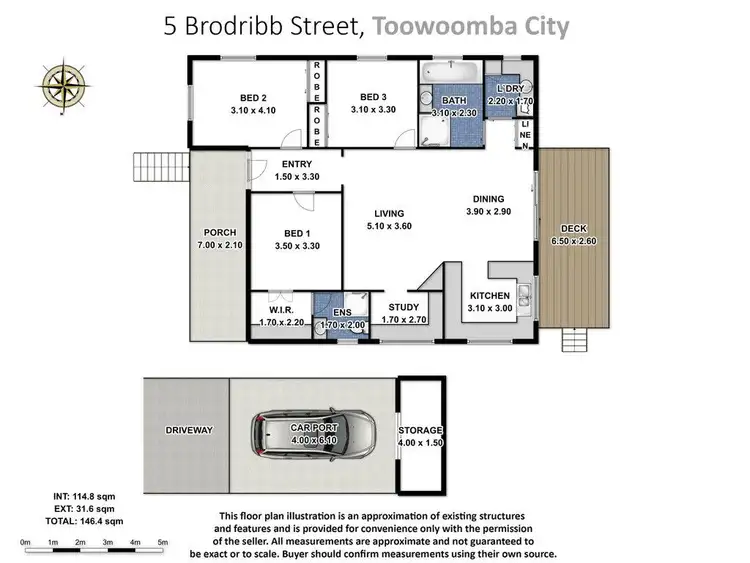 Floorplan of Homely house listing, 5 Brodribb Street, Toowoomba City QLD 4350