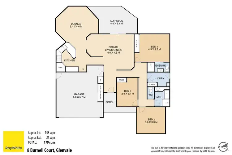 Floorplan of Homely house listing, 8 Burnell Court, Glenvale QLD 4350