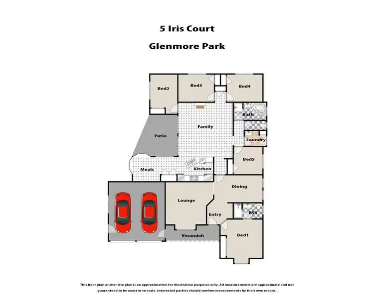 Floorplan of Homely house listing, 5 Iris Court, Glenmore Park NSW 2745