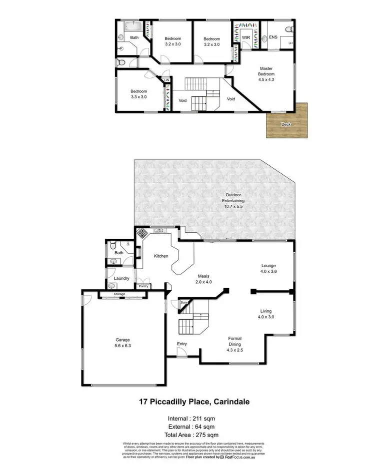 Floorplan of Homely house listing, 17 Piccadilly Place, Carindale QLD 4152