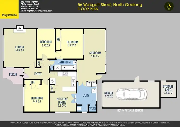 Floorplan of Homely house listing, 56 Walsgott Street, North Geelong VIC 3215