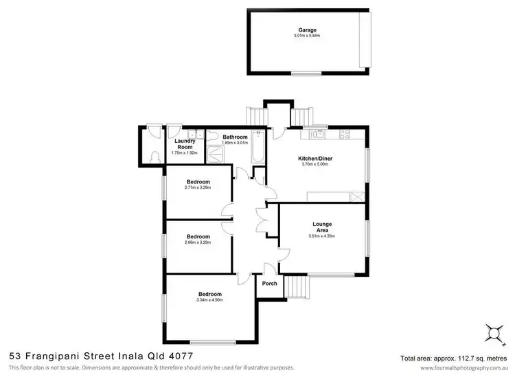 Floorplan of Homely house listing, 53 Frangipani Street, Inala QLD 4077