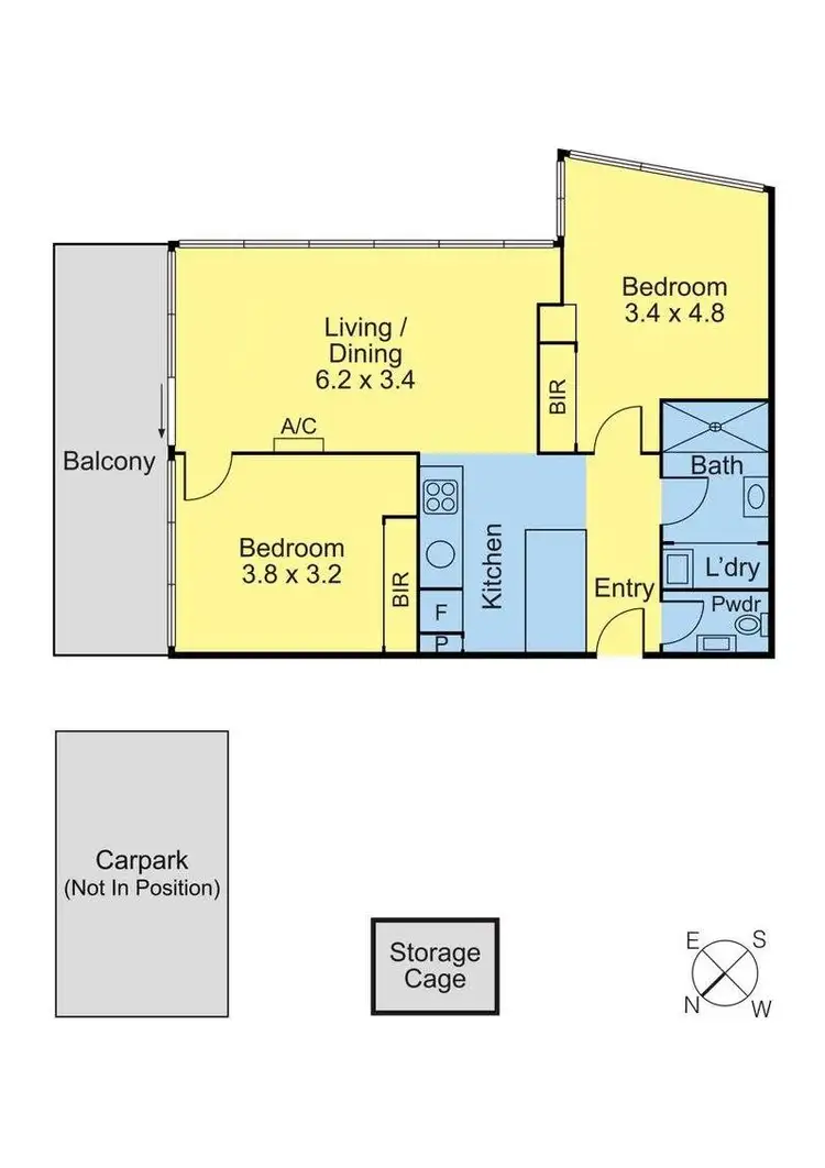 Floorplan of Homely apartment listing, 1303/50 Haig Street, Southbank VIC 3006