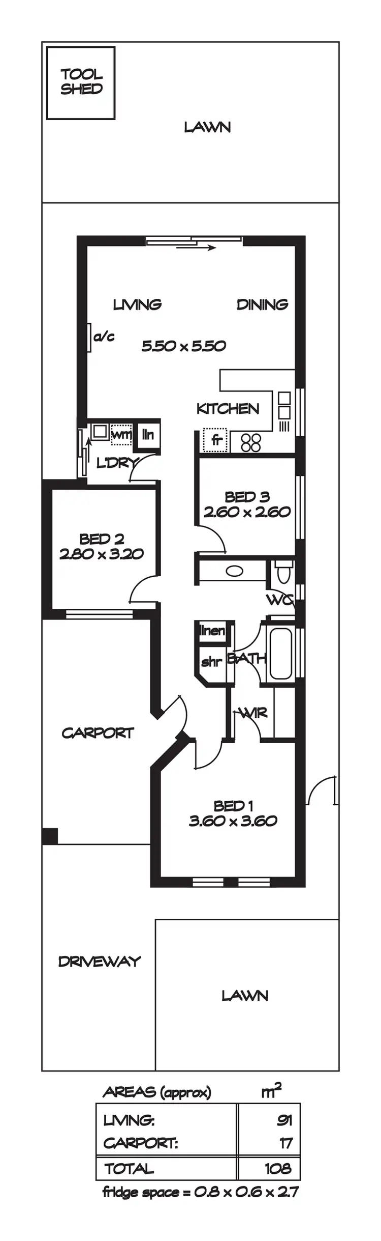 Floorplan of Homely house listing, 107 Peerless Road, Munno Para West SA 5115