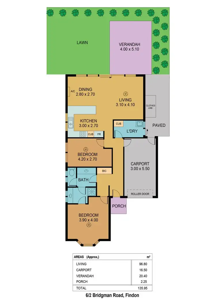 Floorplan of Homely unit listing, 6/2 Bridgman Road, Findon SA 5023