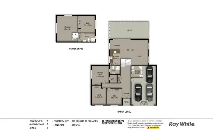 Floorplan of Homely house listing, 26 Kingcrest Drive, Reedy Creek QLD 4227