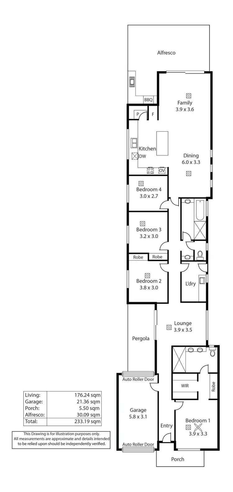 Floorplan of Homely house listing, 36a La Perouse Avenue, Flinders Park SA 5025