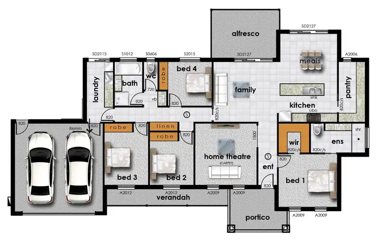 Floorplan of Homely house listing, 16 Kedmenec Drive, Mildura VIC 3500