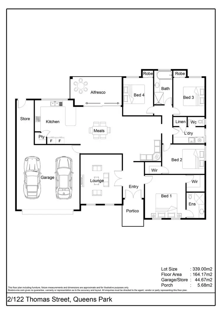 Floorplan of Homely house listing, 2/122 Thomas Street, Queens Park WA 6107