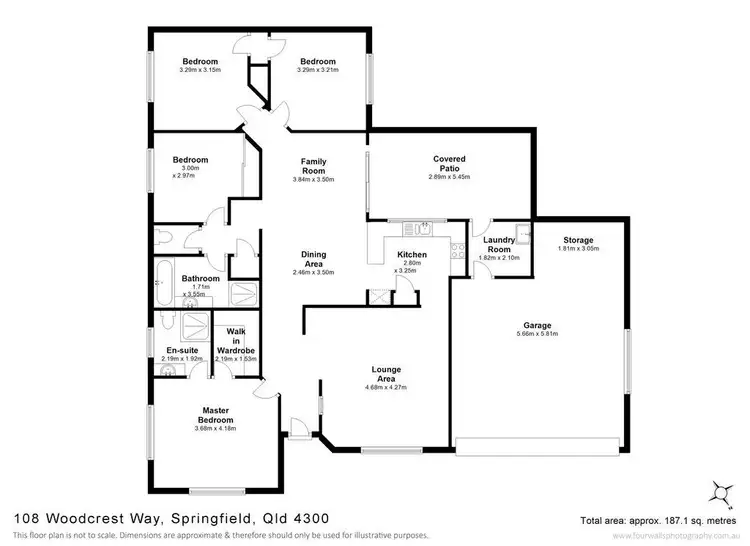 Floorplan of Homely house listing, 108 Woodcrest Way, Springfield QLD 4300