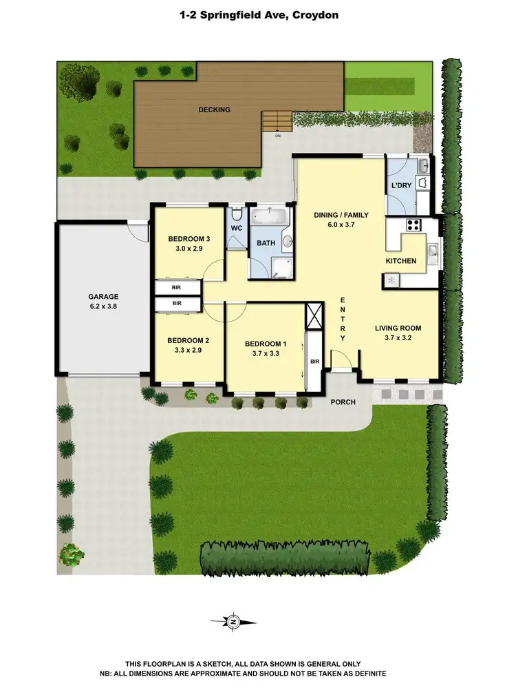 Floorplan of Homely unit listing, 1/2 Springfield Avenue, Croydon VIC 3136