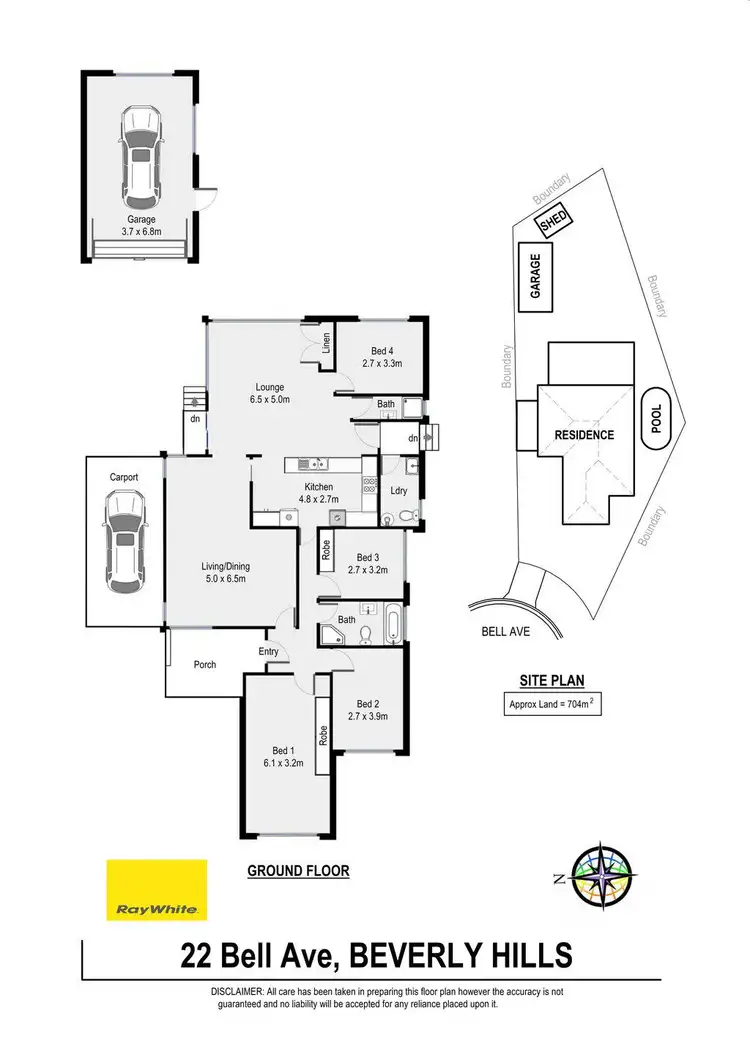 Floorplan of Homely house listing, 22 Bell Avenue, Beverly Hills NSW 2209