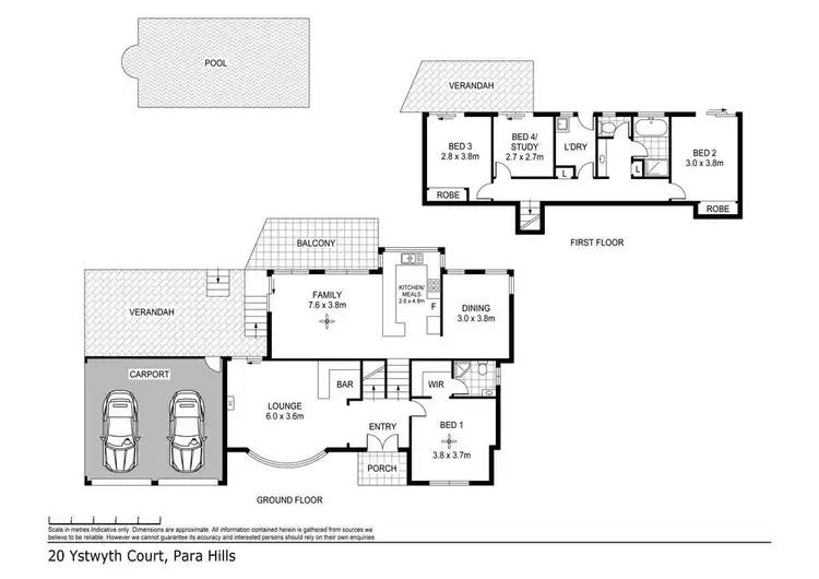 Floorplan of Homely house listing, 20 Ystwyth Court, Modbury Heights SA 5092