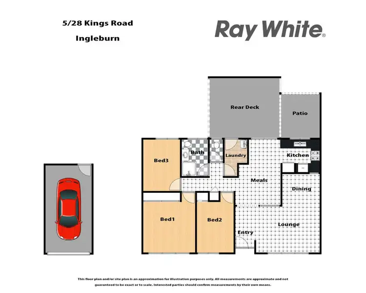 Floorplan of Homely villa listing, 5/28 Kings Road, Ingleburn NSW 2565