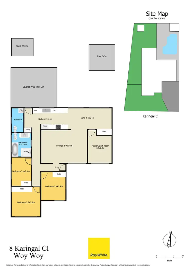 Floorplan of Homely house listing, 8 Karingal Close, Woy Woy NSW 2256