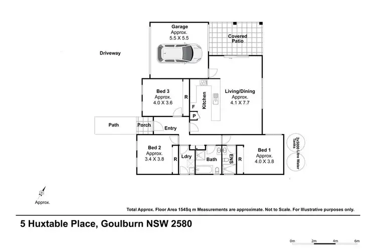 Floorplan of Homely house listing, 5 Huxtable Place, Goulburn NSW 2580