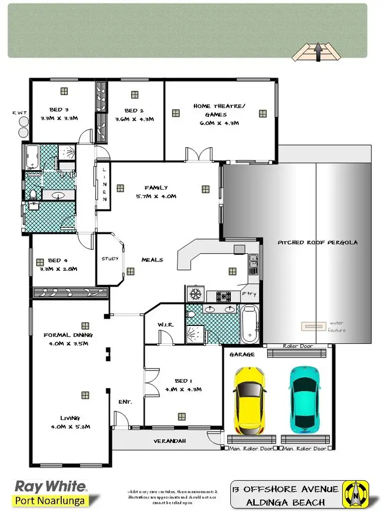 Floorplan of Homely house listing, 13 Offshore Avenue, Aldinga Beach SA 5173