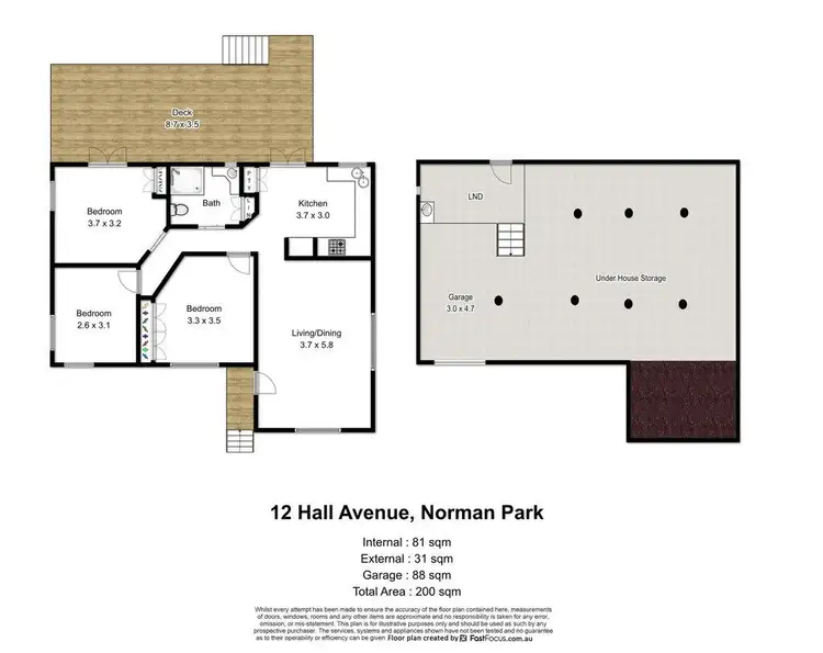 Floorplan of Homely house listing, 12 Hall Avenue, Norman Park QLD 4170