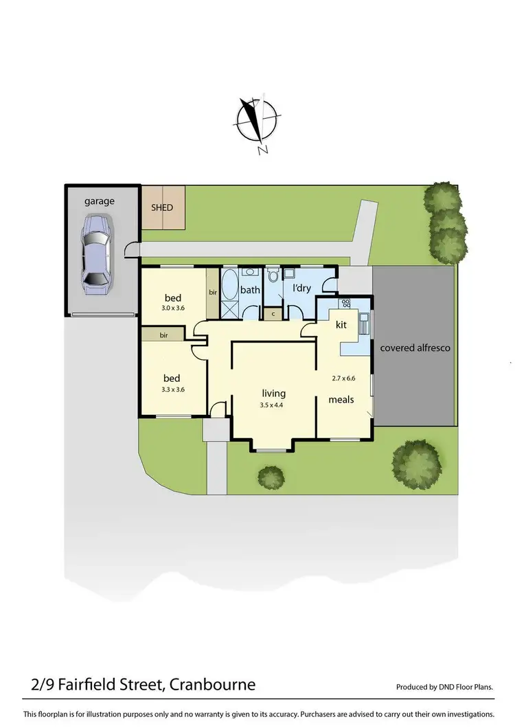Floorplan of Homely house listing, 2/9 Fairfield Street, Cranbourne VIC 3977