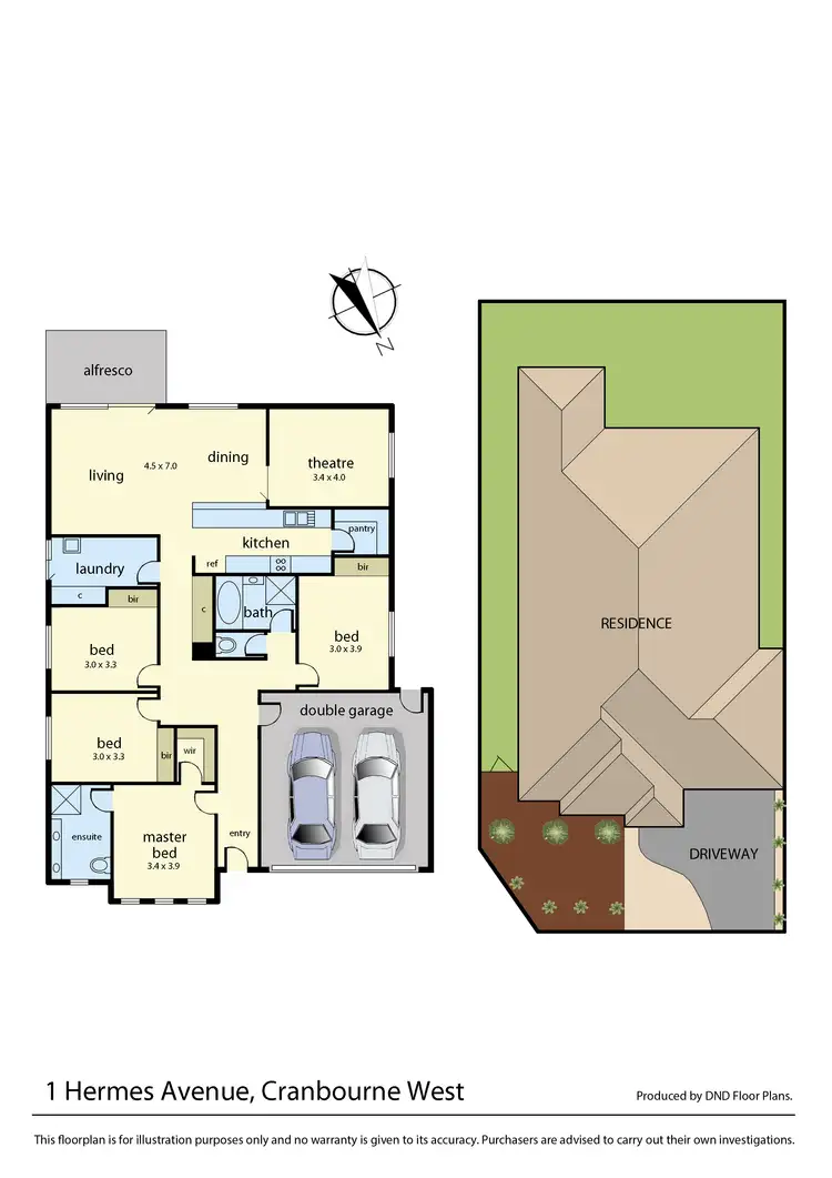 Floorplan of Homely house listing, 1 Hermes Avenue, Cranbourne West VIC 3977