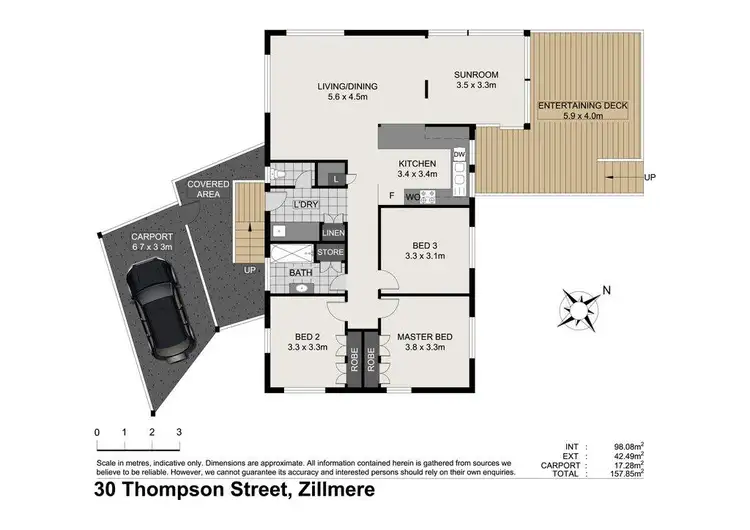 Floorplan of Homely house listing, 30 Thompson Street, Zillmere QLD 4034