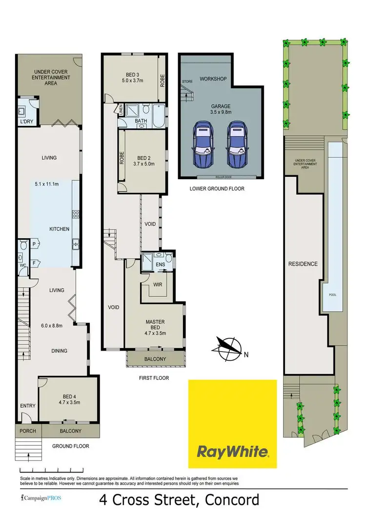 Floorplan of Homely other listing, 4 Cross Street, Concord NSW 2137