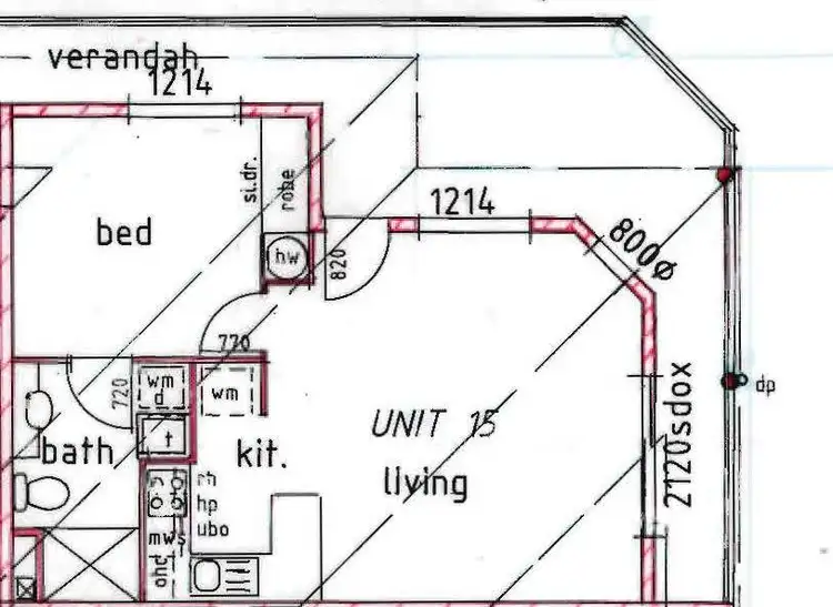 Floorplan of Homely apartment listing, 15/45 Shirley Street, Byron Bay NSW 2481