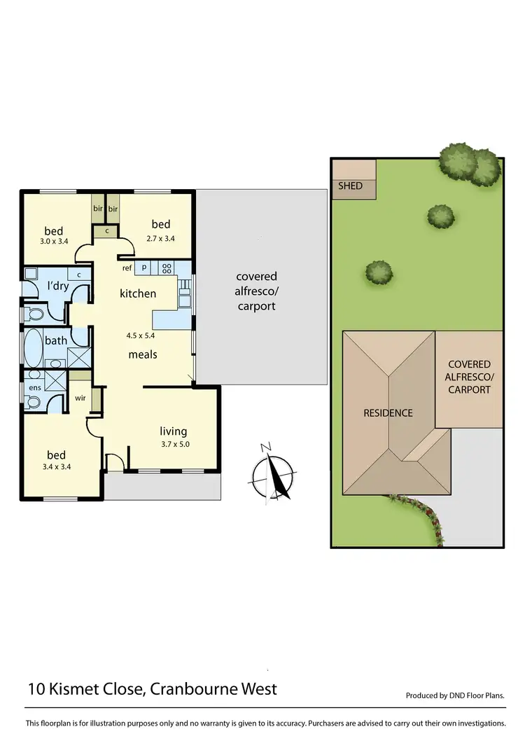 Floorplan of Homely house listing, 10 Kismet Close, Cranbourne West VIC 3977