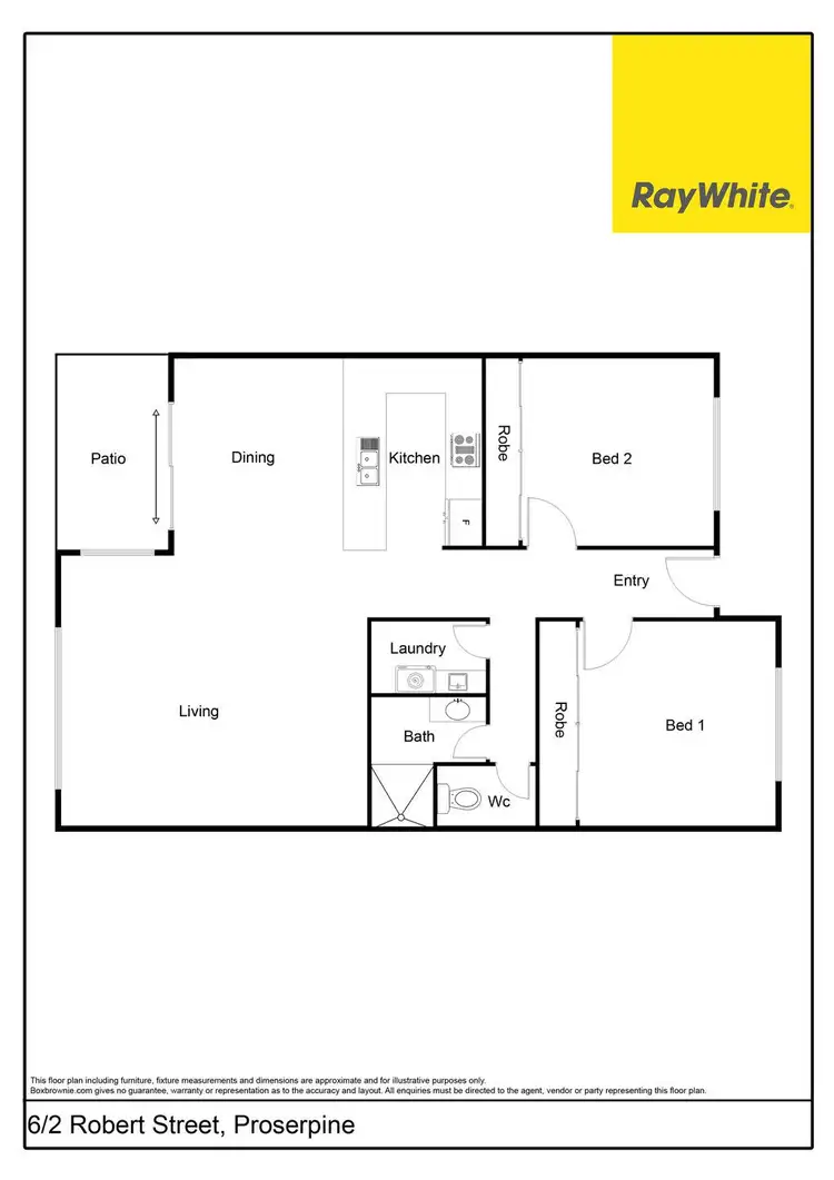 Floorplan of Homely house listing, 6/2 Robert Street, Proserpine QLD 4800