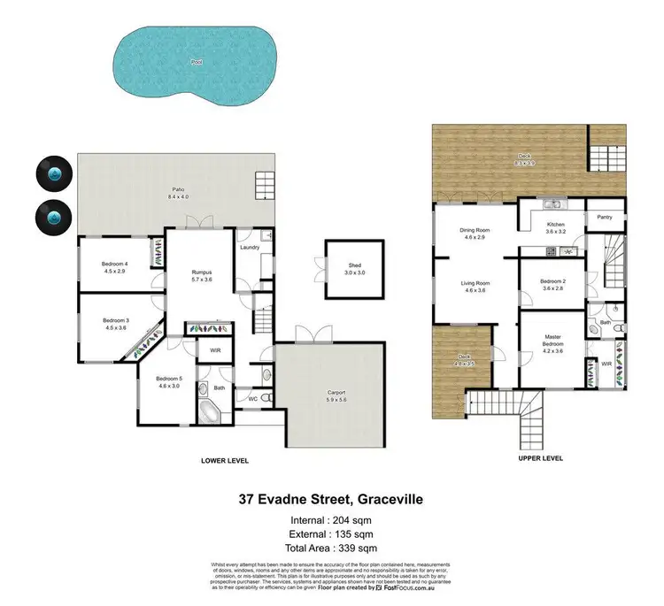 Floorplan of Homely house listing, 37 Evadne Street, Graceville QLD 4075