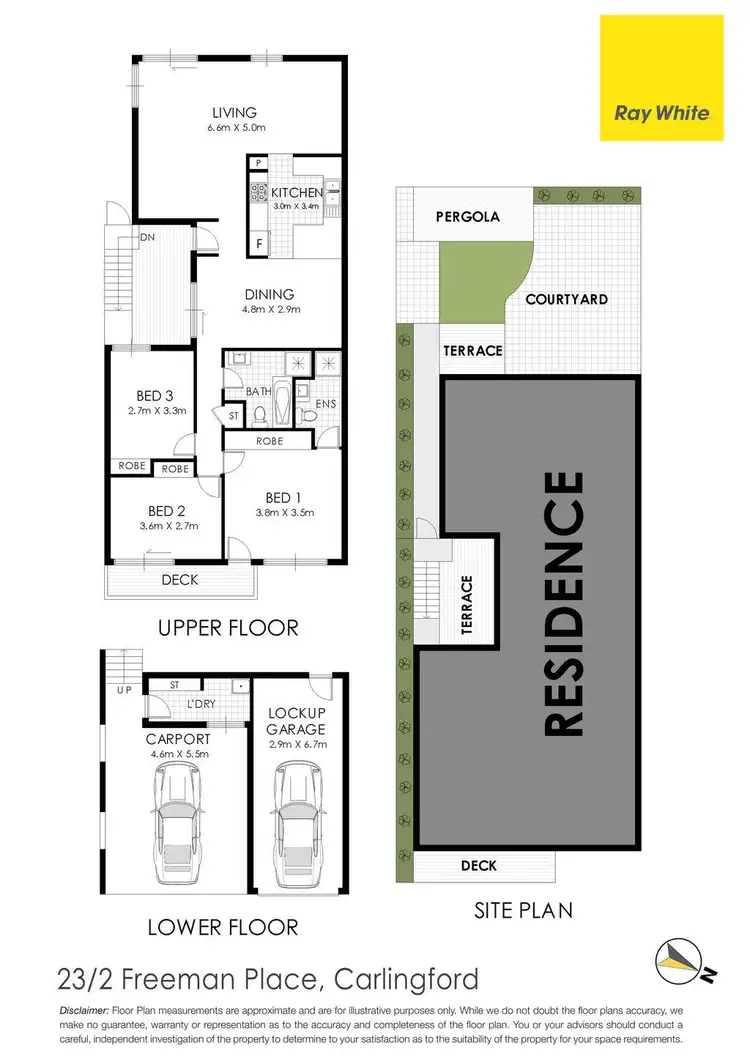 Floorplan of Homely townhouse listing, 23/2 Freeman Pl., Carlingford NSW 2118