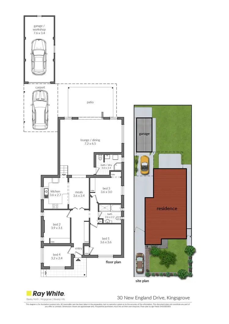 Floorplan of Homely house listing, 30 New England Drive, Kingsgrove NSW 2208