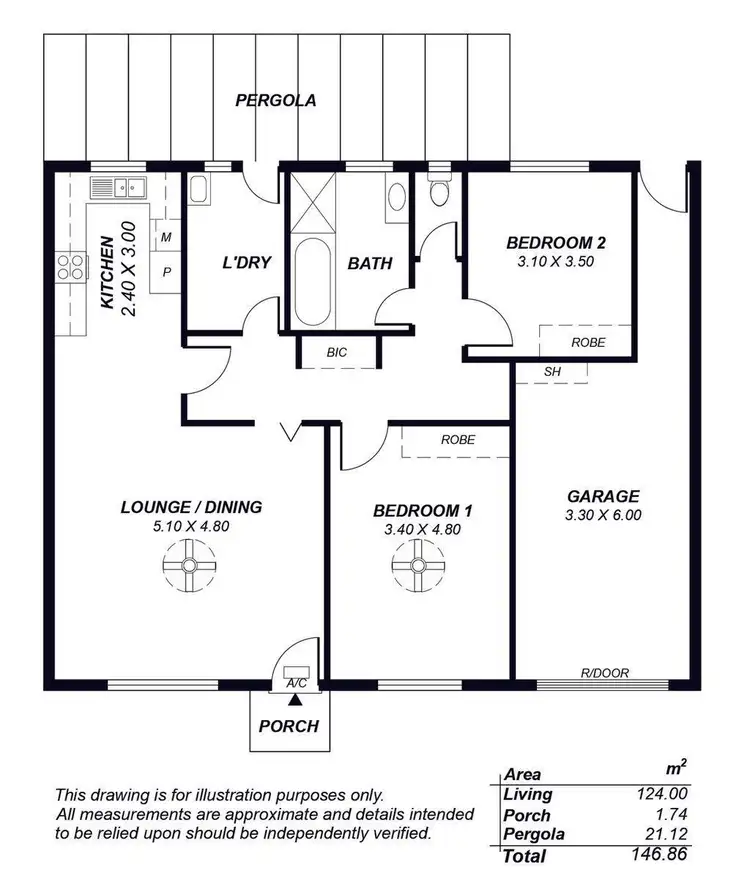Floorplan of Homely unit listing, 3/10 Barry Road, Oaklands Park SA 5046