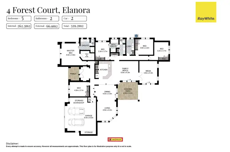 Floorplan of Homely house listing, 4 Forest Court, Elanora QLD 4221