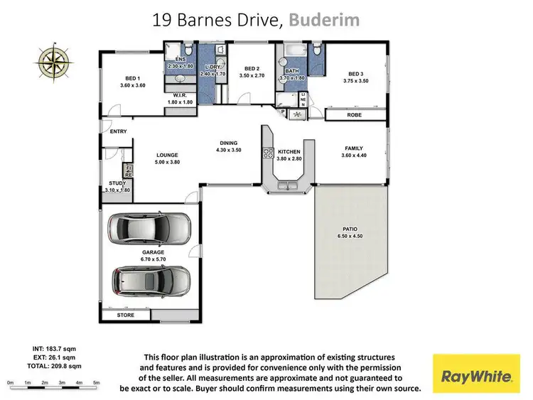 Floorplan of Homely house listing, 19 Barnes Drive, Buderim QLD 4556