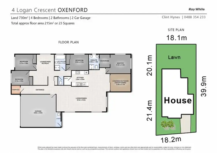 Floorplan of Homely house listing, 4 Logan Crescent, Oxenford QLD 4210