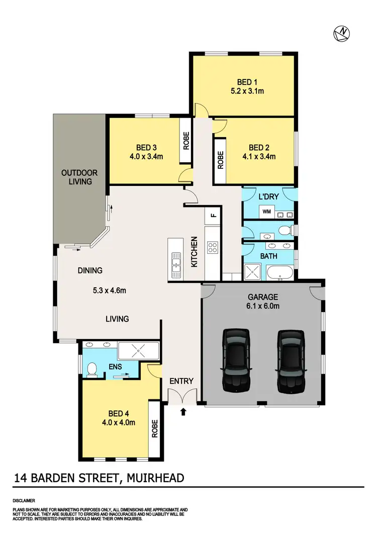 Floorplan of Homely house listing, 14 Barden Street, Muirhead NT 810