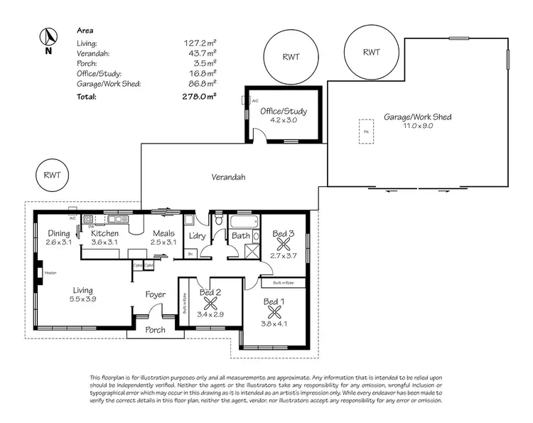 Floorplan of Homely house listing, 11A Church Hill Road, Echunga SA 5153